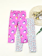 Toddler Girls Little Ghost & Flower Leggings Set 2pcs