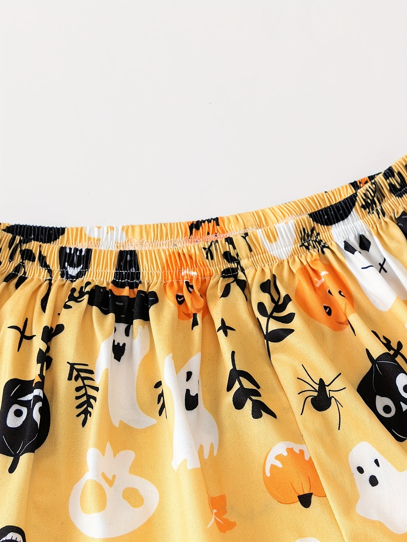 Skull Print Halloween Pajama Set Women's Sleepwear