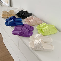 XIXITIAO Casual Open Toe Slippers For Boys Lightweight Non-slip Indoor Slippers