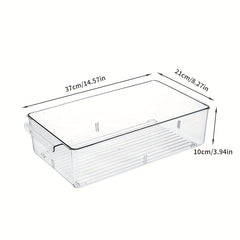 Large Capacity Food Storage Box with Lid - Transparent Kitchen Organizer