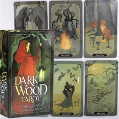Dark Wood Tarot Classic Table Playing Tarot Fortunetelling Tarot Charm