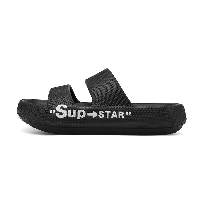 Men's Non Slip Lightweight Slides for Indoor Outdoor Beach Summer