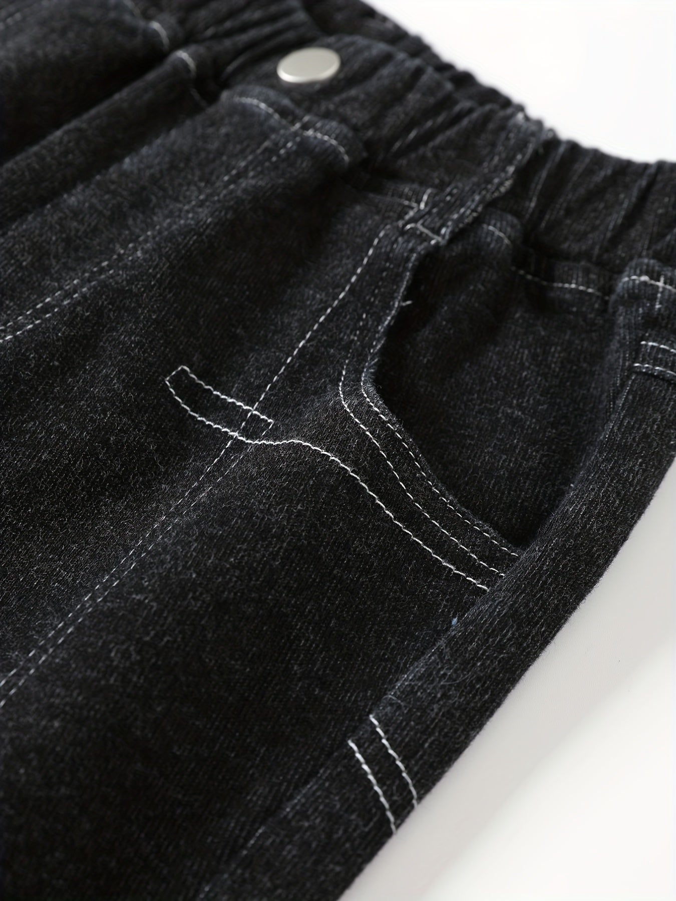 Boys High Stretch Denim Pants With Pocket