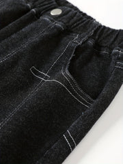 Boys High Stretch Denim Pants With Pocket
