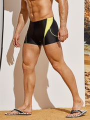 Quick Drying Men's Swim Trunks Drawstring Shorts For Summer