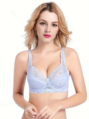 Lace Push Up Bra with Scallop Trim