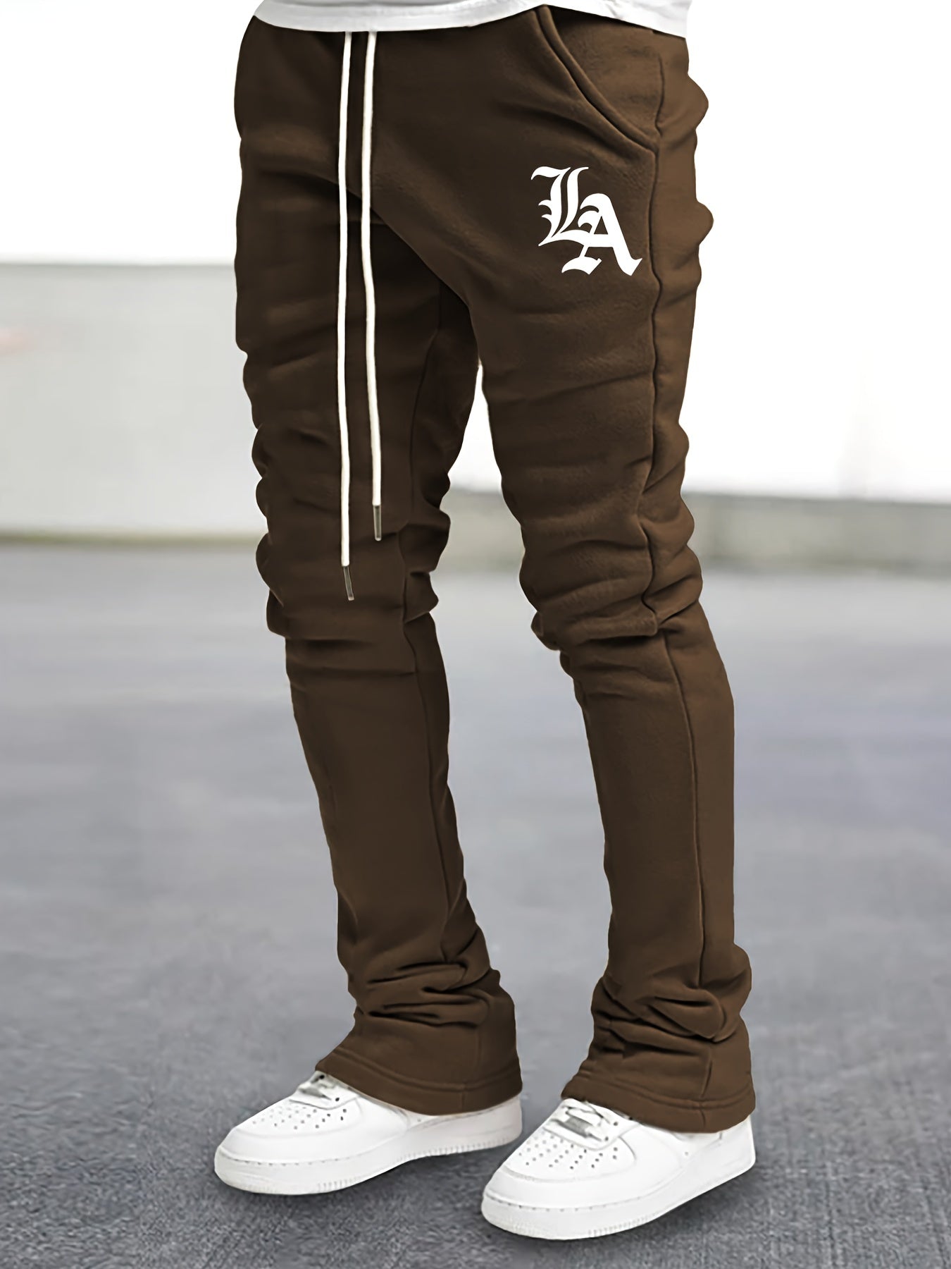 Men's Hip Hop Style Joggers Casual Flared Trousers