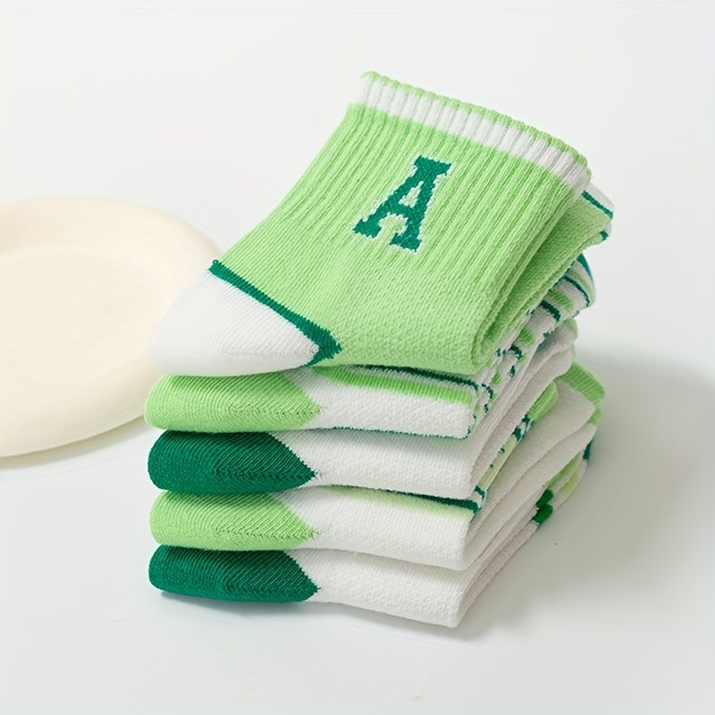 5pairs Children's Cotton Socks Breathable Boys Girls Summer Baby Mesh Stockings