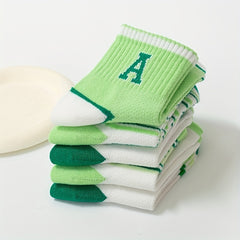 5pairs Children's Cotton Socks Breathable Boys Girls Summer Baby Mesh Stockings