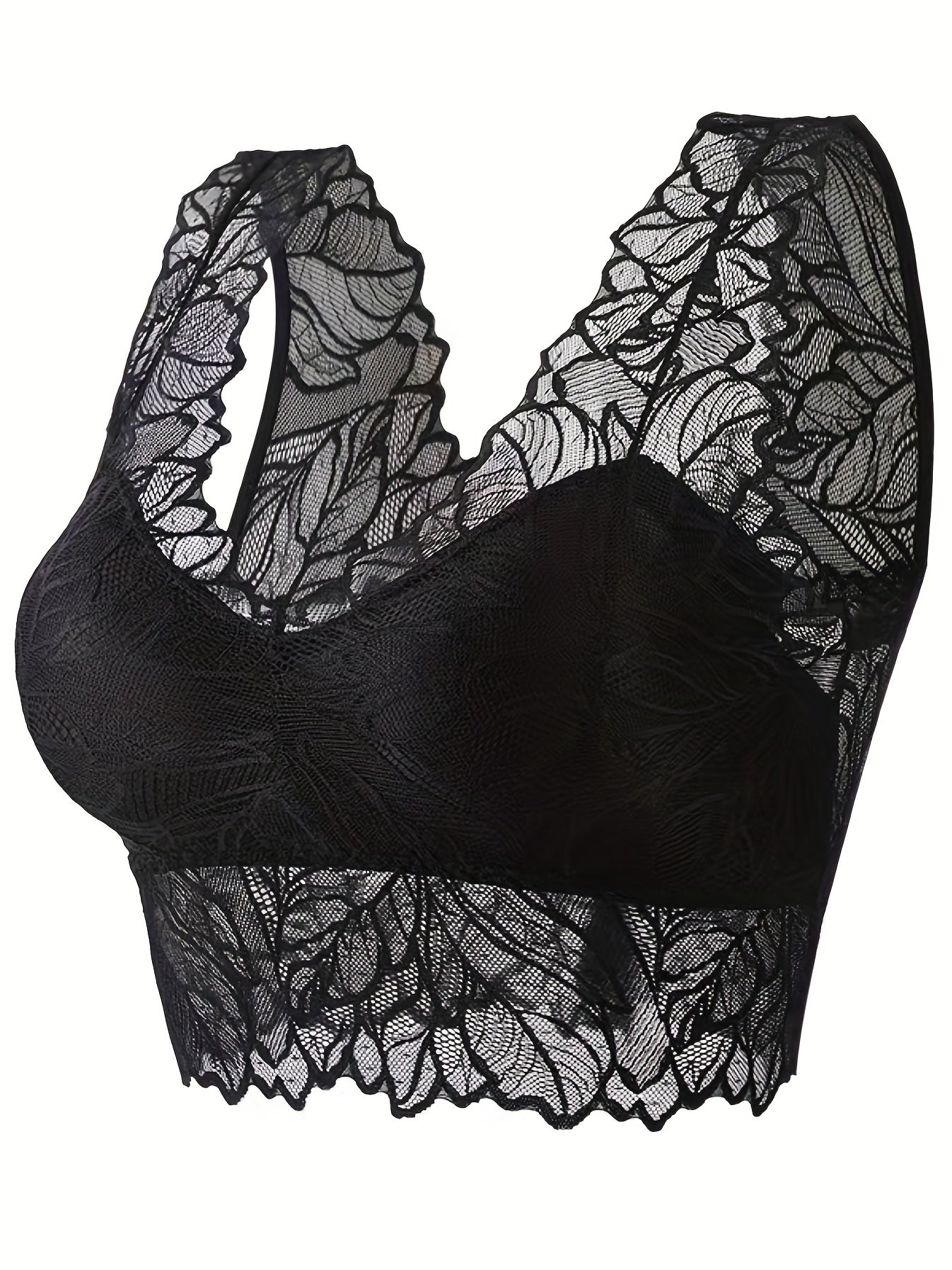 Lace Wireless Cami Tops for Women