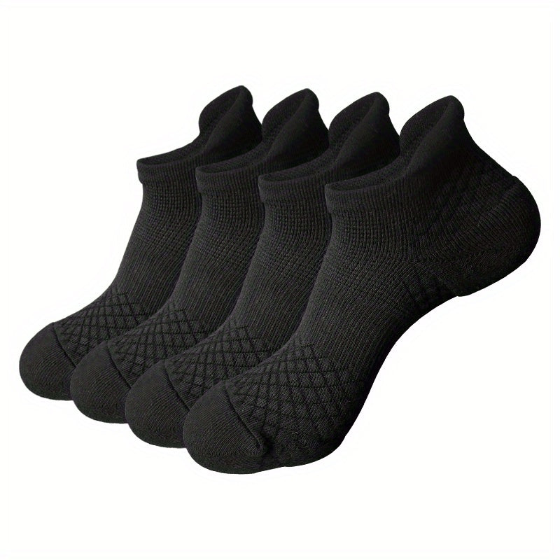 Men's Cotton Anti Slip Low Cut Socks Athletic Cushioned