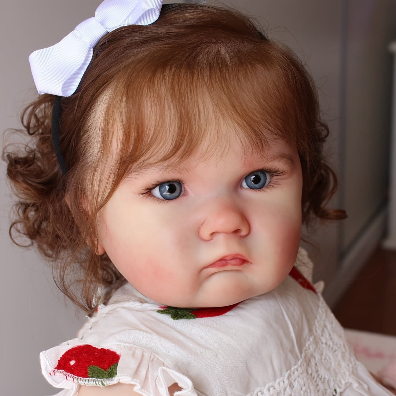 24in Big Fat Doll 3D Beige Reborn Baby Girl Alive Princess Gift