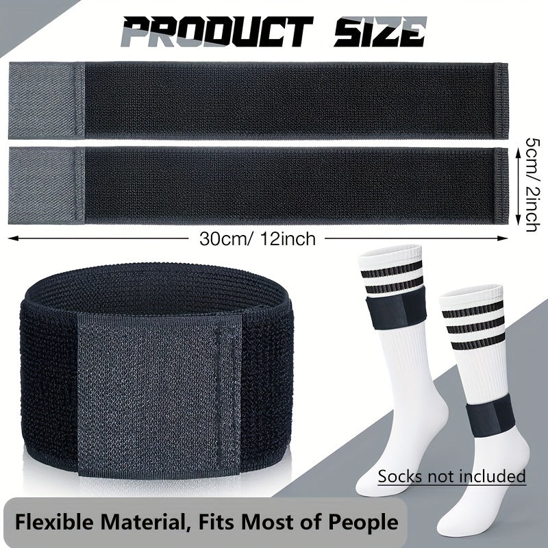 4PCS Soccer Shin Guard Strap Anti Slip Ankle Guards