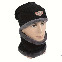 Winter Warm Hat & Scarf Set for Cycling Outdoor Ear Protection