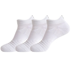 3 Pairs Men's Cushion Sport Ankle Socks - Breathable Sweat Absorbing