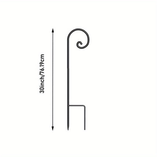 Shepherd Hook Iron Curled Hook For Hanging Bird Feeders Plant Hangers