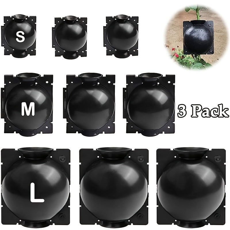 3pcs High Pressure Root Growing Box for Tree, Reusable Grafting Ball Controllers