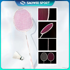 Carbon Fiber Badminton Racket & Bag Set, 9.98-14.51KG, Offensive Player Gift