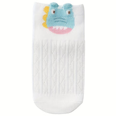 10 Pairs Girls Kids Mesh Comfy Socks Cartoon Animal Pattern Children's Sock