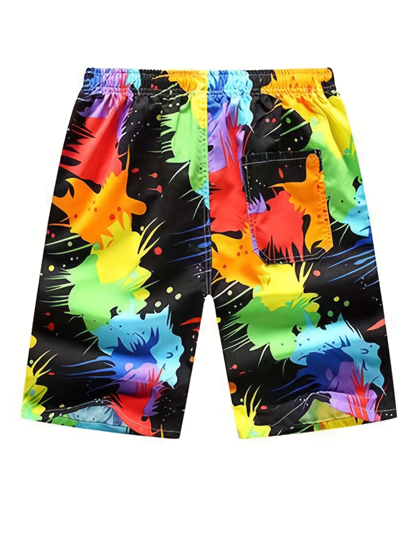 Multicolor Quick drying Mesh Lining Drawstring Swim Trunk Men's Swimwear Pants