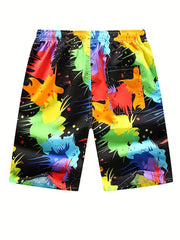 Multicolor Quick drying Mesh Lining Drawstring Swim Trunk Men's Swimwear Pants