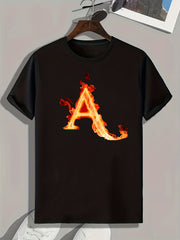 A Print Men's Graphic T shirt Casual Comfy Tees For Summer Mens Clothing