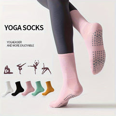 Professional Yoga Socks Non-slip Mid-tube Socks Women's Fitness Dance Socks
