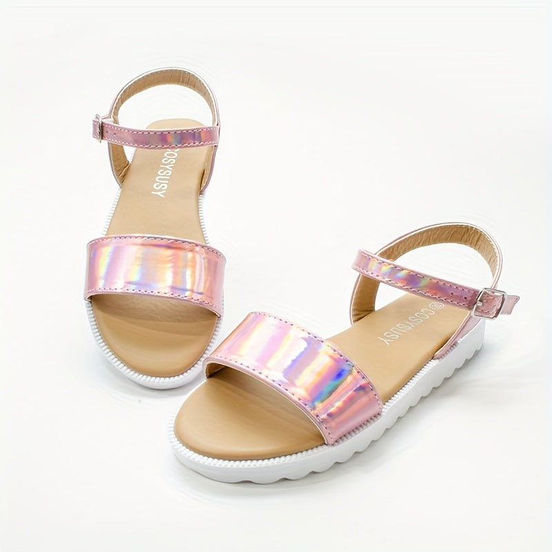 COSYSUSY Open Toe Sandals For Girls Non-slip Comfortable Sandals