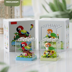 Colorful Parrot Series Educational Toy with Dust Cover