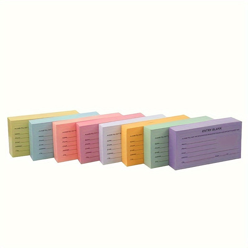 250 Blank Multicolor Raffle Tickets for School Event - Enrollment Form