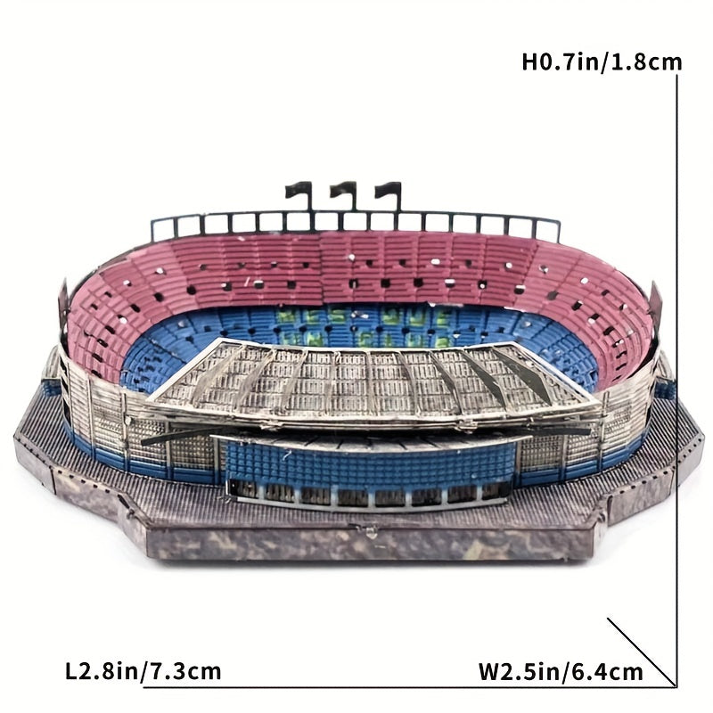 Football Field 3D Stereo Metal Puzzle DIY Assembly Model Gift