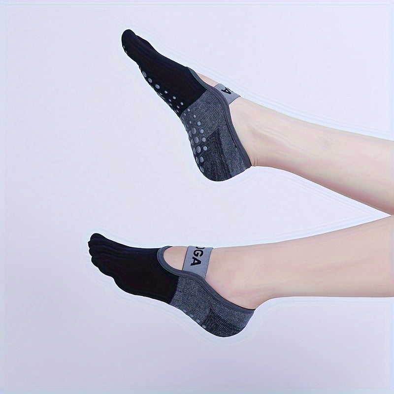 Women's Five Toe Yoga Socks Non slip Pilates Socks