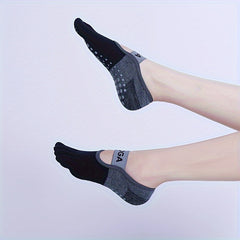 Women's Five Toe Yoga Socks Non slip Pilates Socks