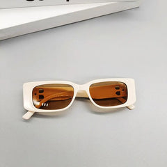 Leopard Square Sunglasses UV Protection Women Eyewear