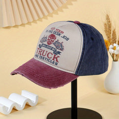 Distressed Vintage Baseball Cap Adjustable Strap for Men Women