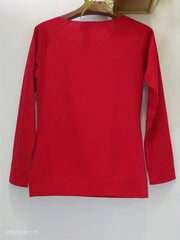 Letter Print Off Shoulder Sweatshirt Casual Long Sleeve