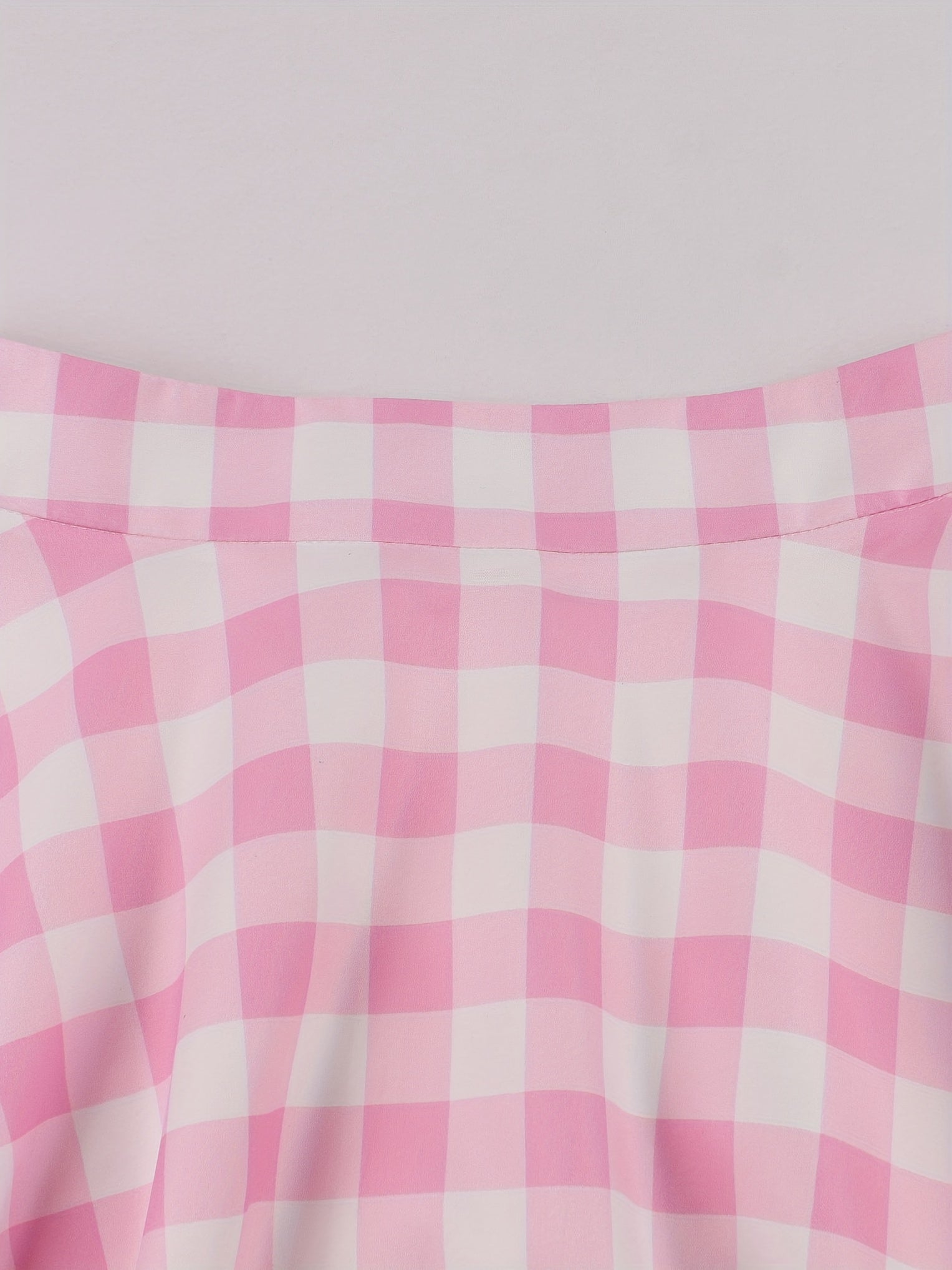 Plaid Print A Line Swing Skirt For Summer