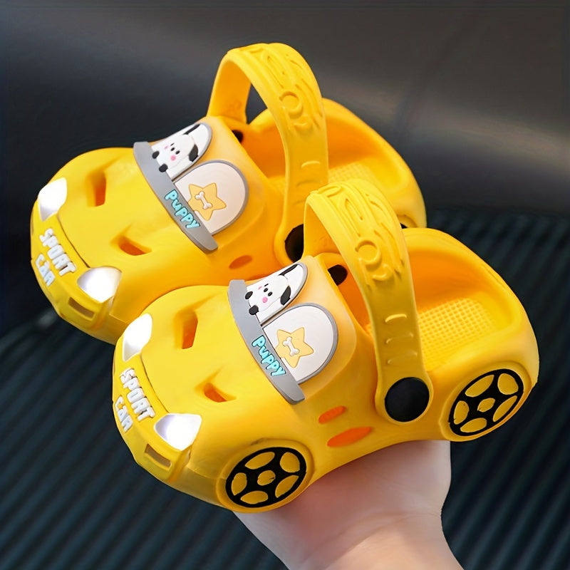 JIAGEYA Cartoon Clogs Light Breathable Baby Boys Anti Slip Indoor Outdoor