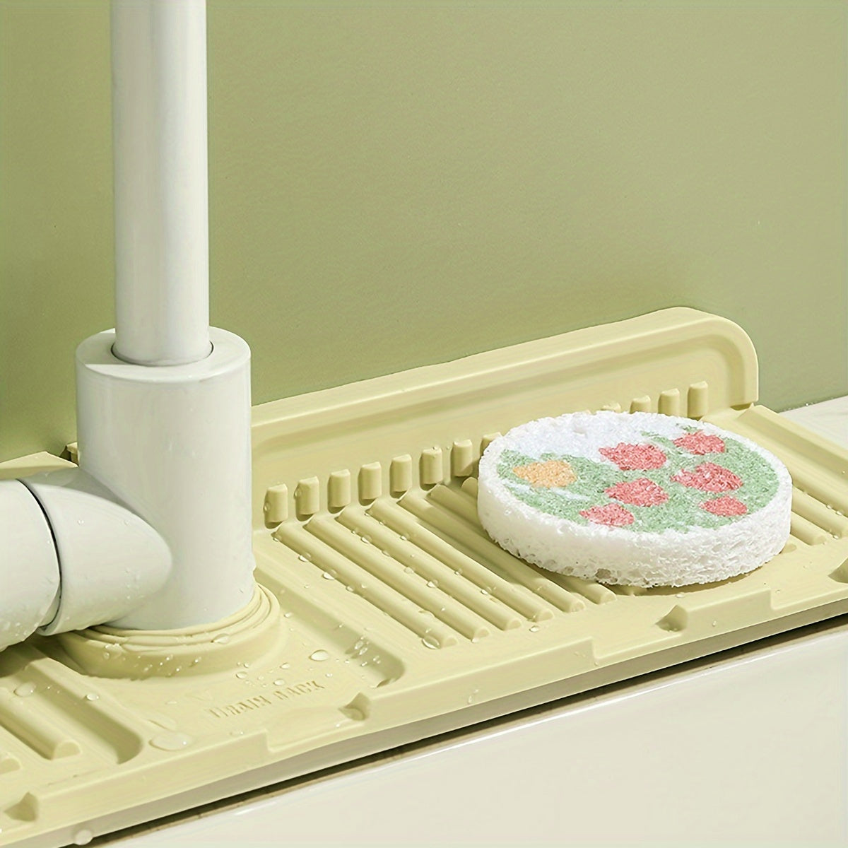 Faucet Drain Mat Kitchen Splash Pad Washstand Plate