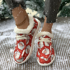 Women's Santa Claus Skateboard Shoes