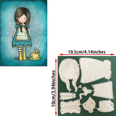 Creative Princess Girl Metal Cutting Dies for DIY Scrapbooking