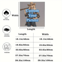 Personalized Ladies' Square Scarf - Custom Image Printing
