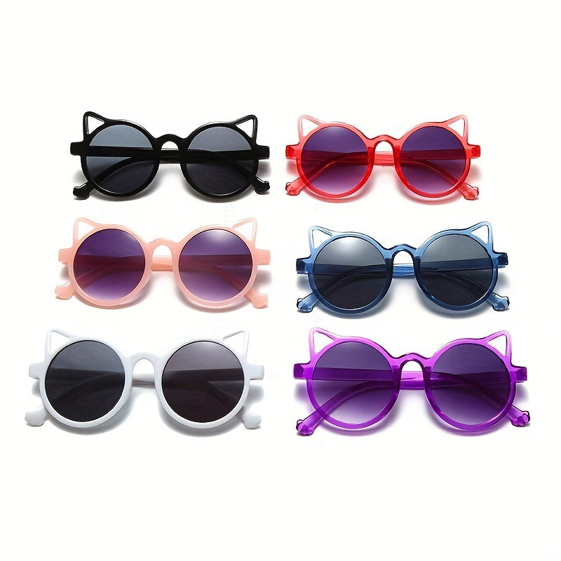 Cat Ear Sunglasses Round Candy Party Decorative Glasses Women Girls Kids