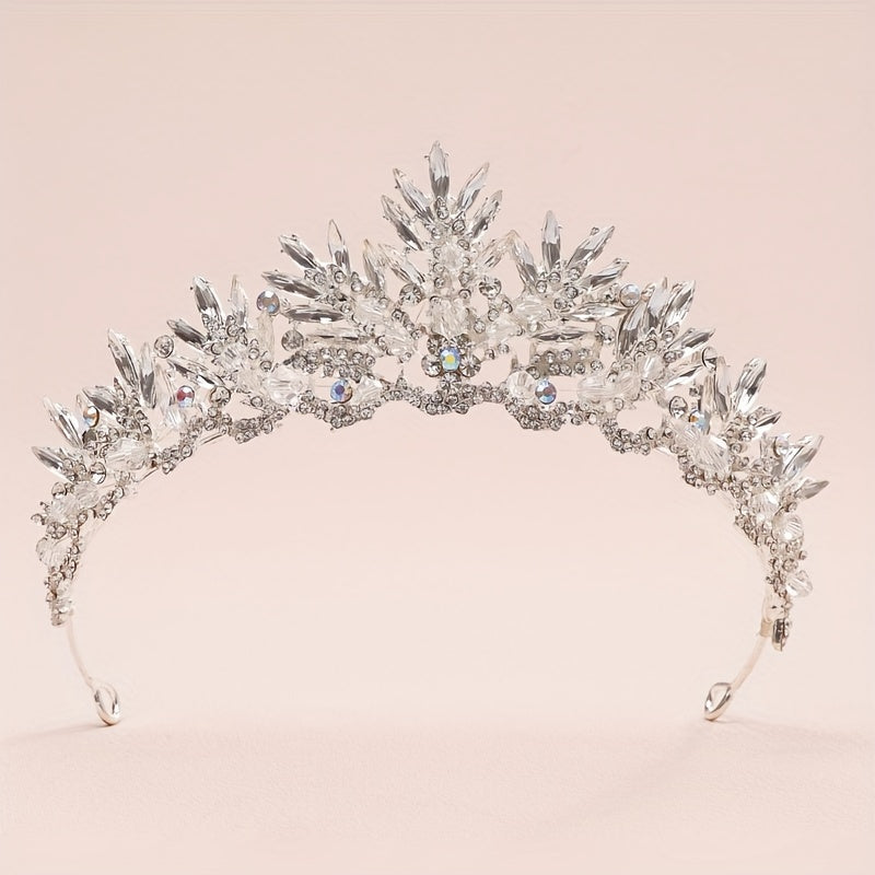 Baroque Crystal Crop Head Jewelry Headband Women's Hair Accessories