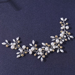 Silver Rhinestone Flower Hair Comb Bridal Hair Clips