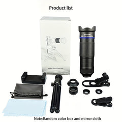 HD 36X Telescope Phone Clip Tripod Zoom Lens for Concert