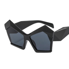 Vintage Gradient Cat Eye Sunglasses Women Oversized Shades
