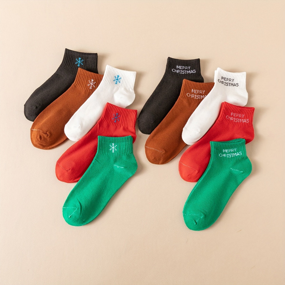 Christmas Cartoon Ankle Crew Socks Pack Women's Stocking
