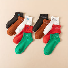 Christmas Cartoon Ankle Crew Socks Pack Women's Stocking