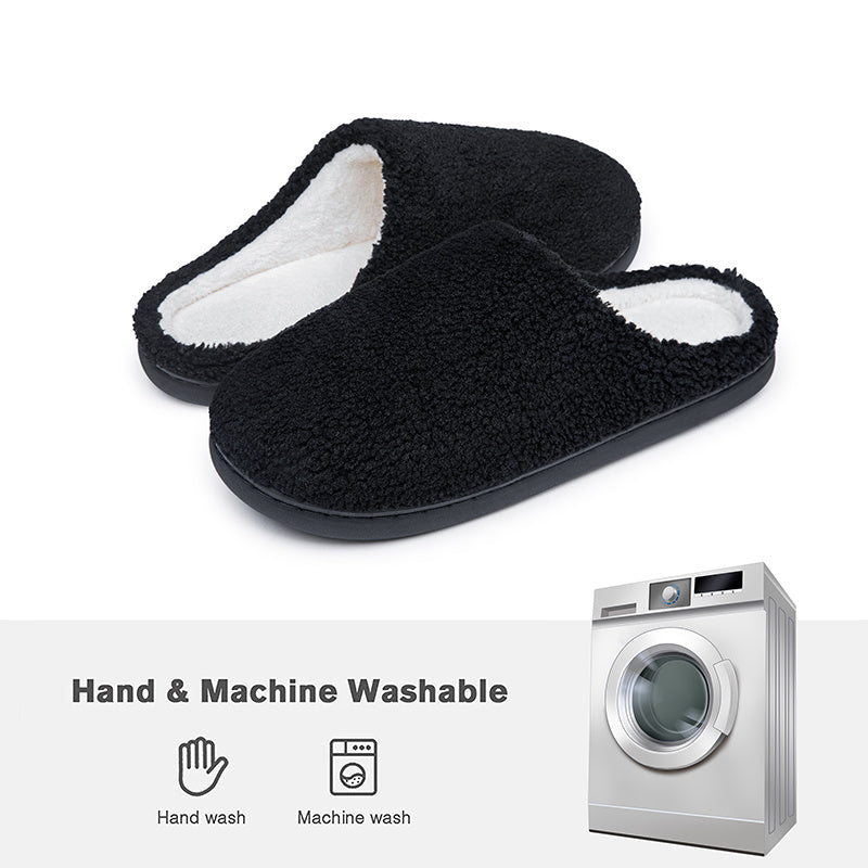 Men's Memory Foam Warm Fleece Comfortable House Slippers Winter